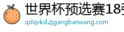 世界杯预选赛18强赛程